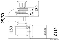 Italwinch windlass Cliste 1000 W 12 V - 8 mm íseal